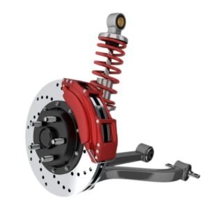 a car's suspension and braking system