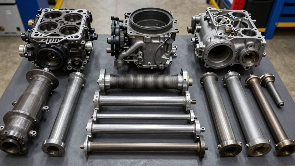 Volkswagen car parts and engine components.